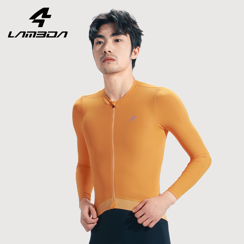 LAMEDA プロサイクリングジャージ長袖 3 ポケット春メンズ MTB シャツロードバイクジャージ速乾性自転車服男性
