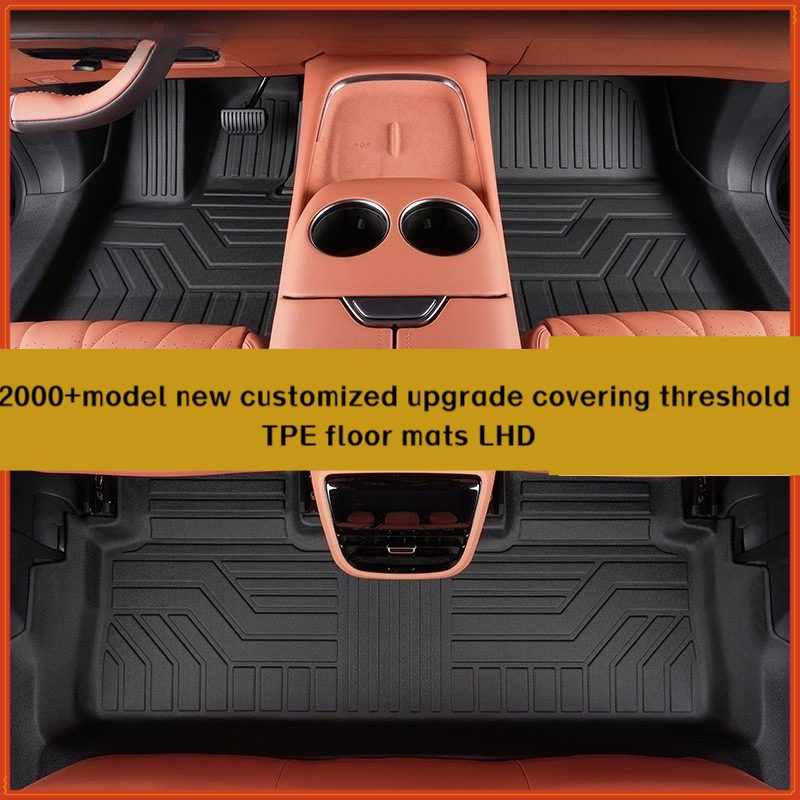 新しい TPE 車のフロアマットは 2000 年モデルに適したカスタマイズ |左ハンドル |アップグレード適用範囲のしきい値 滑り止め 全天候型保護