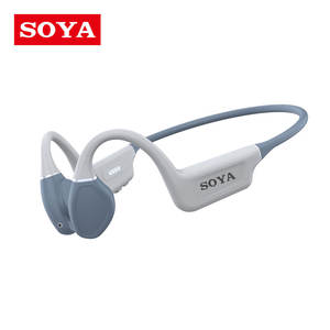SOYA JLチップセット搭載、LED骨伝導スポーツヘッドホン。ENCノイズキャンセリング機能とIPX-8防水ワイヤレスマイクを搭載。