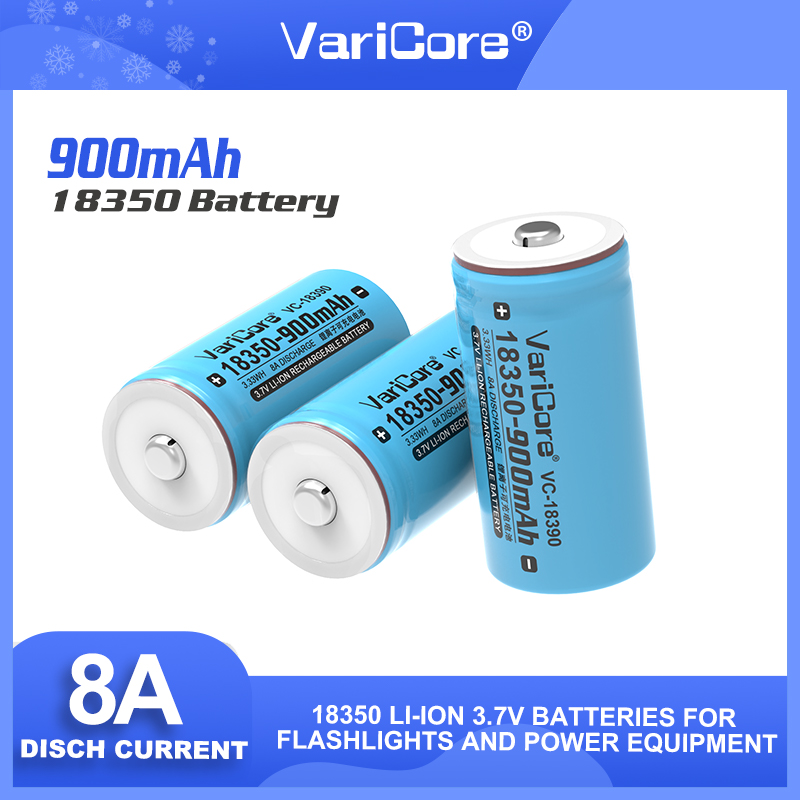 新オリジナル 3.7v 18350 900mAh リチウムイオン充電式バッテリーマルチメータースイーパーランプデジタルカメラ制御