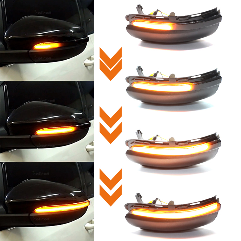LED ダイナミックターンシグナルライトリピーターライトシーケンシャルインジケータウインカーフォルクスワーゲン VW ゴルフ 6 VI MK6 GTI R ライン R20 トゥーラン