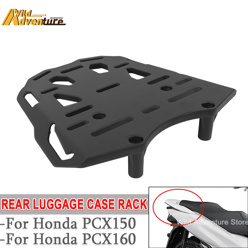 オートバイリア荷物ケースラックホンダ PCX150 PCX160 PCX 150 PCX 160 トップボックスリアテールブラケットトランクホルダー貨物プレート