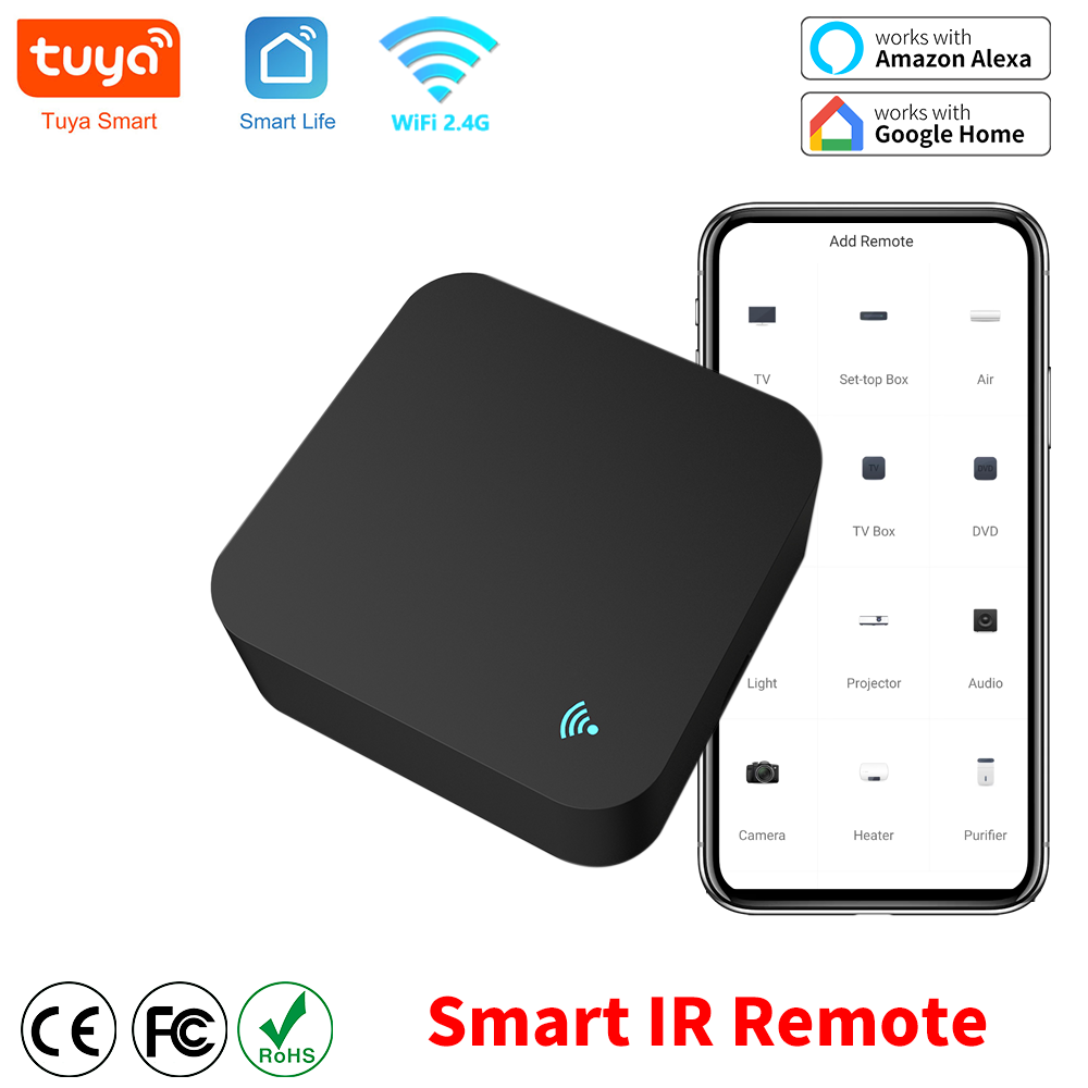Tuya スマート IR リモコン スマート ホーム オートメーションのためのスマート ライフ TV DVD の交換 AUD AC リモコンは Alexa Google Home と連携