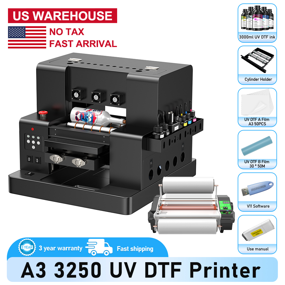 A3 UV DTF プリンタ A3/A4 L805 UV フラットベッドプリンタ A4 UV プリンタマシンワニス印刷金属アクリル木製ステッカープリンタ