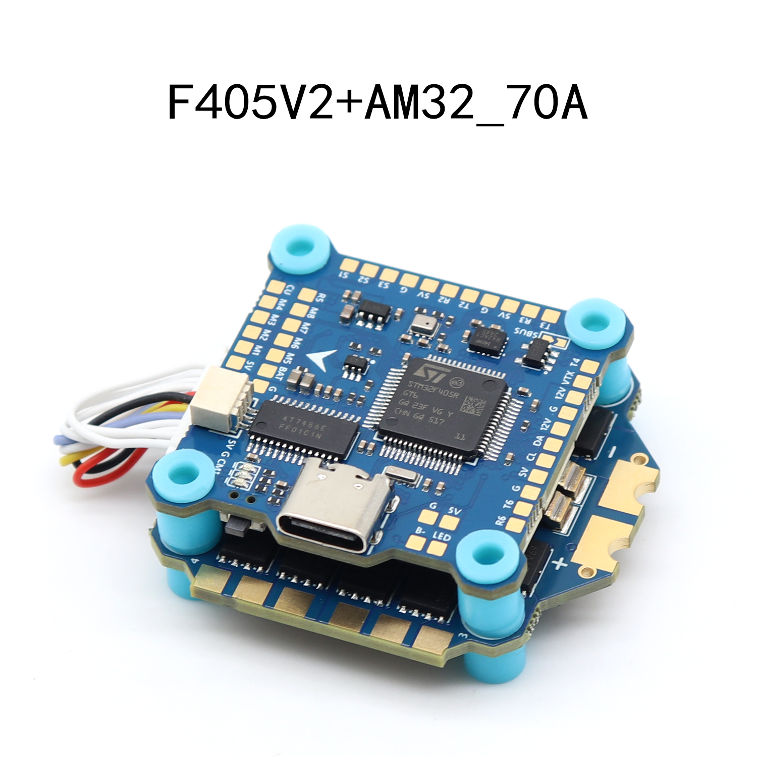 PAURC F405 フライトスタック 8S F405 V2 フライトコントロール AM32 8S 70A ESC 30.5x30.5mm FPV レーシングドローン用