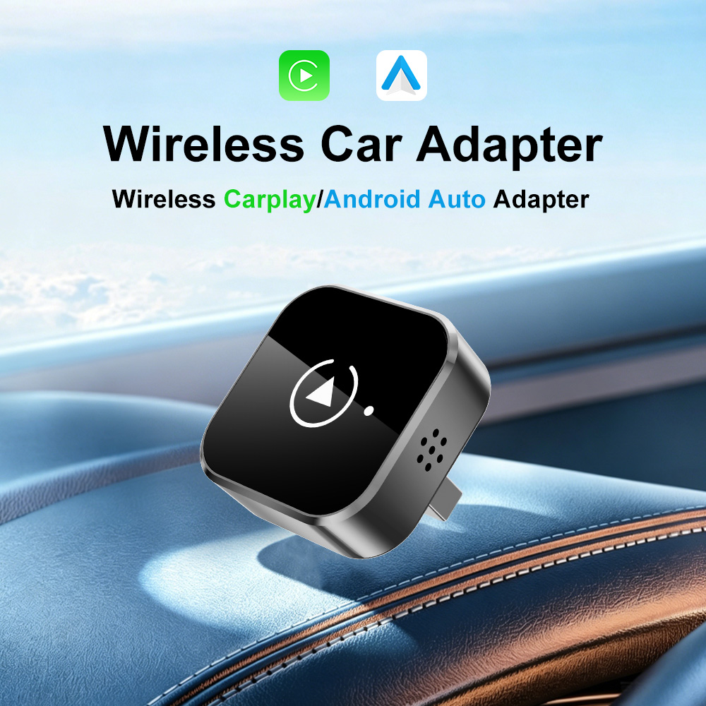 Apple 用ワイヤレス CarPlay アダプター 2-in-1 有線 - ワイヤレス ドングル