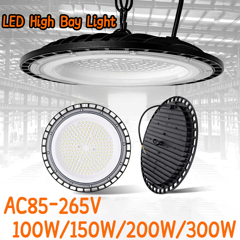 ハイベイライト 100W/150W/200W/300W UFO LED 超高輝度商業産業用ランプ市場倉庫ガレージ産業用照明
