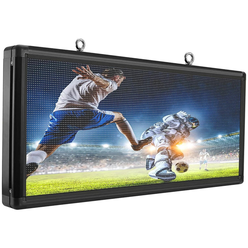 LED スクロールサイン プログラム可能な屋外デジタルワード ビジネス用 広告画面 メッセージウィンドウ オープンディスプレイ (103x45cm)