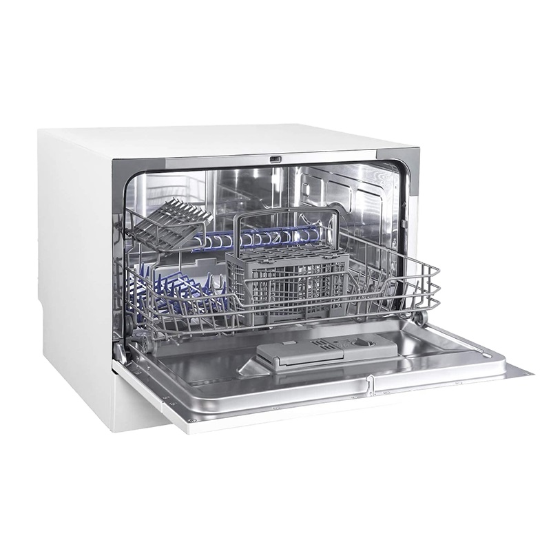 Smeta 6 プレイス設定ホームミニ食器洗い機ポータブルカウンタートップ食器洗い機