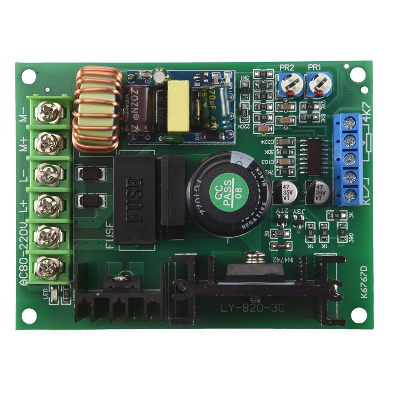 ABSE-LY-820 PWM 110V220V DC 永久磁石モータガバナドライブモジュールコントローラボード