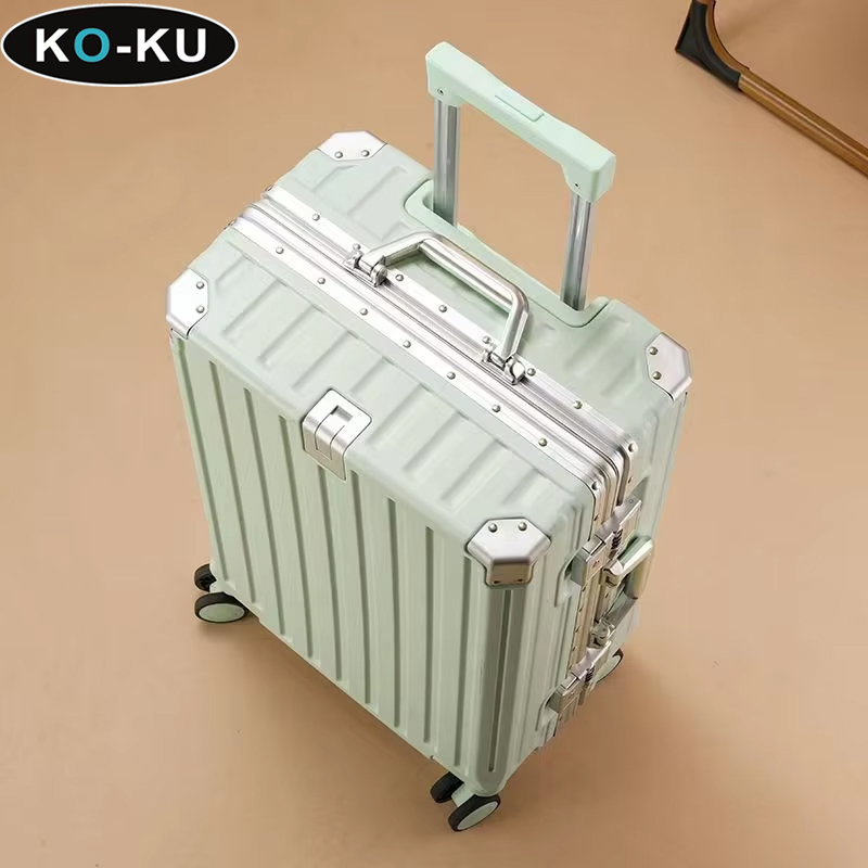 KO-KU 20-30 インチアップデートホットアルミフレーム大容量スーツケース人気の荷物旅行バッグ搭乗機内持ち込みスーツケース