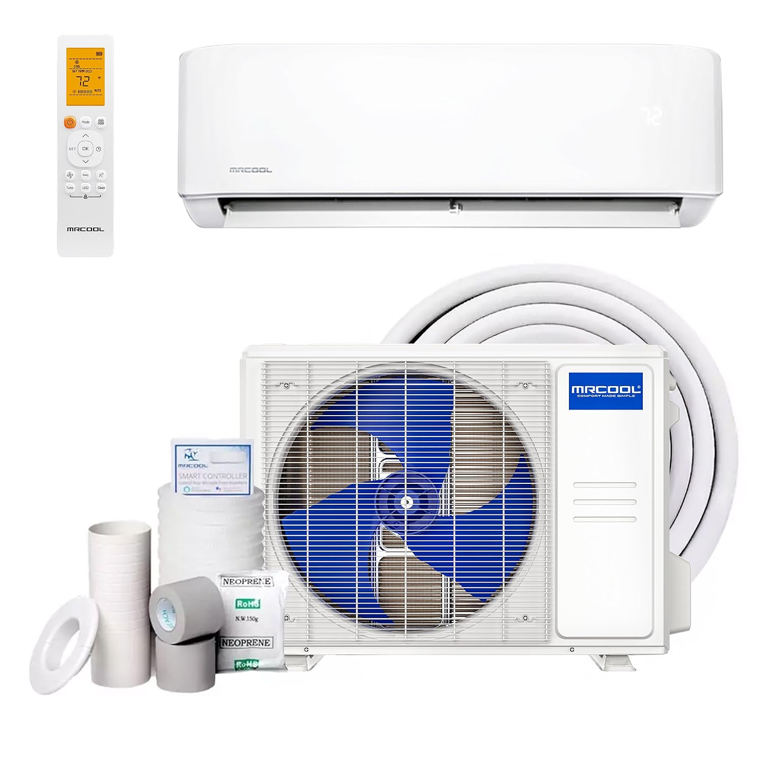 MRCOOL 12000 BTU 230V ダクトレスインバーターミニスプリットエアコン