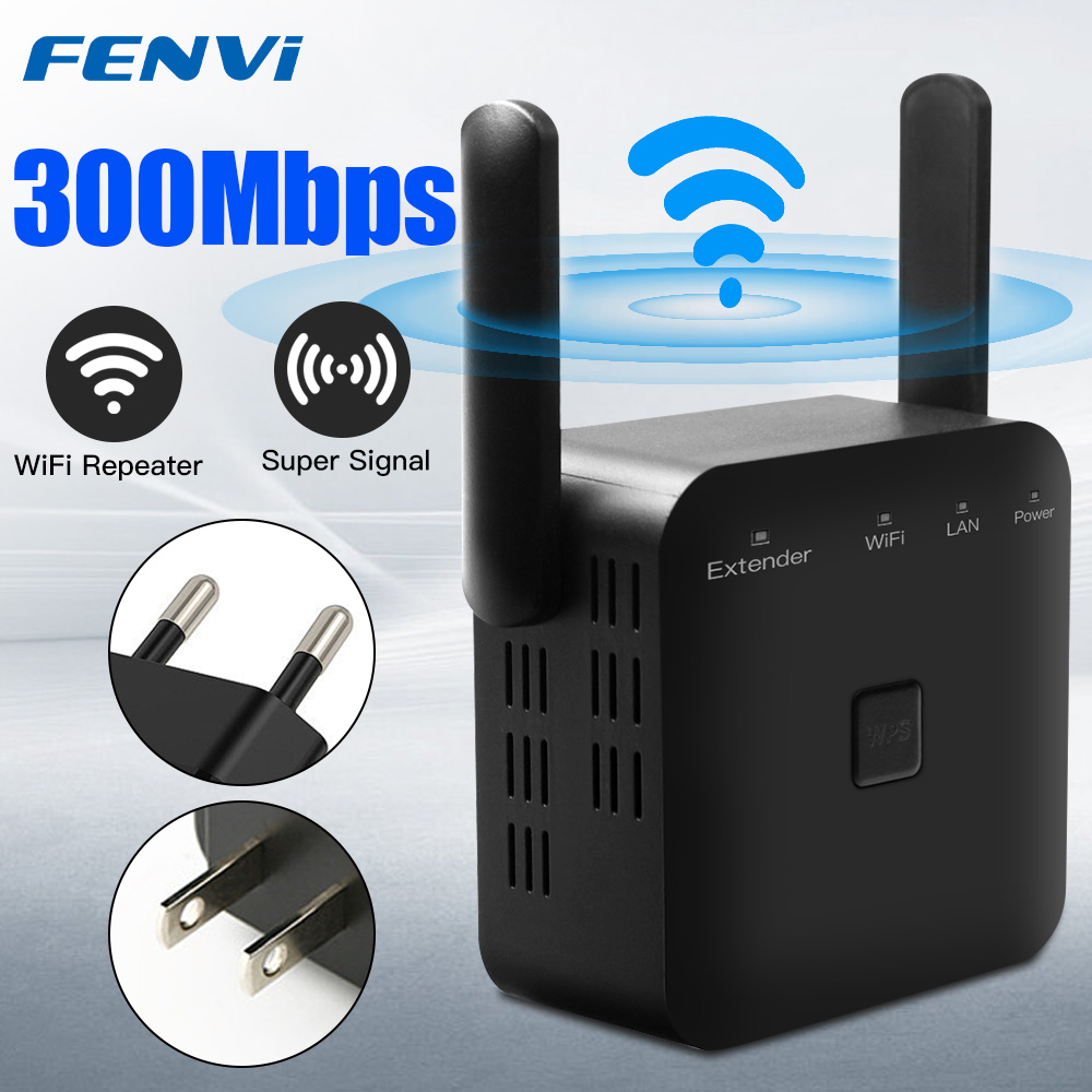 FENVI 300Mbps ワイヤレス WIFI リピーター 2.4Ghz WPS 長距離ネットワーク Wi-Fi エクステンダー 802.11N WiFi ブースターアンプアクセスポイント