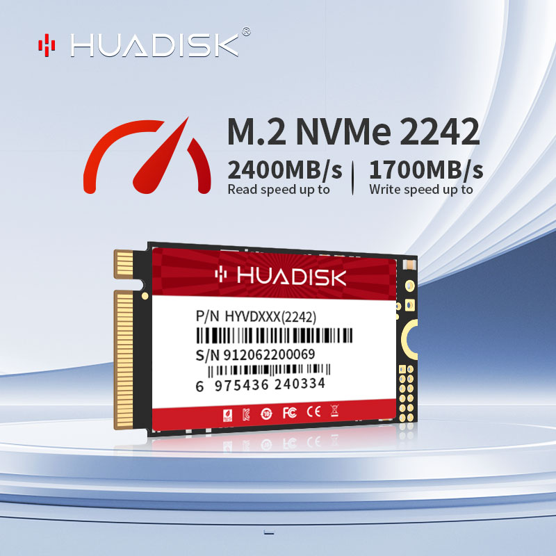 HUADISK NVMe M.2 SSD 2242 PCIe Gen3.0 TLC128GB 256GB 512GB 1TB 内部ソリッドステートディスクラップトップデスクトップ用