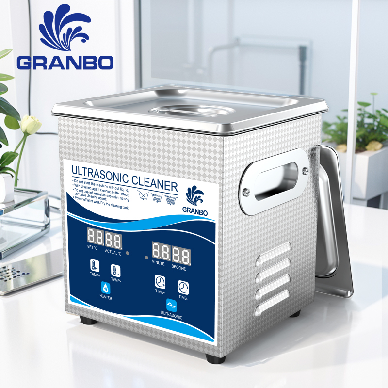 Granbosonic 超音波バス 1L 120 ワットデガスヒータータイマーデジタルディスプレイ超音波クリーナー超音波家電