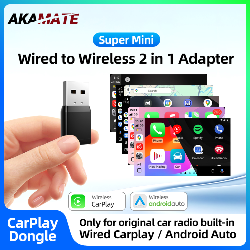 ワイヤレス CarPlay Android Auto 2IN1 Type-C USB 有線 - ワイヤレス CarPlay Android Auto アダプター Bluetooth VW アウディ ボルボ トヨタ用