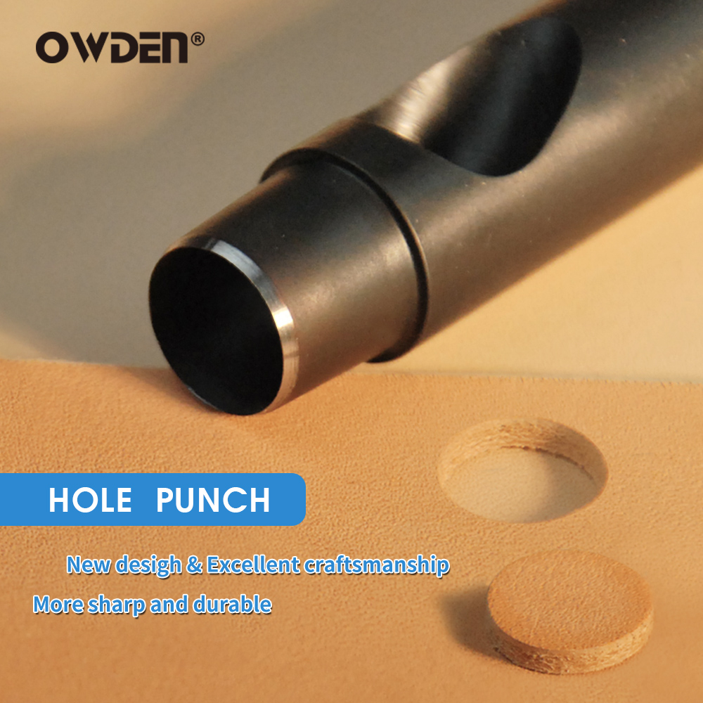 OWDEN 革穴パンチ 1 ミリメートル-12 ミリメートルシャープベルト穴パンチセットレザークラフトベルト穴パンチ革中空パンチツール