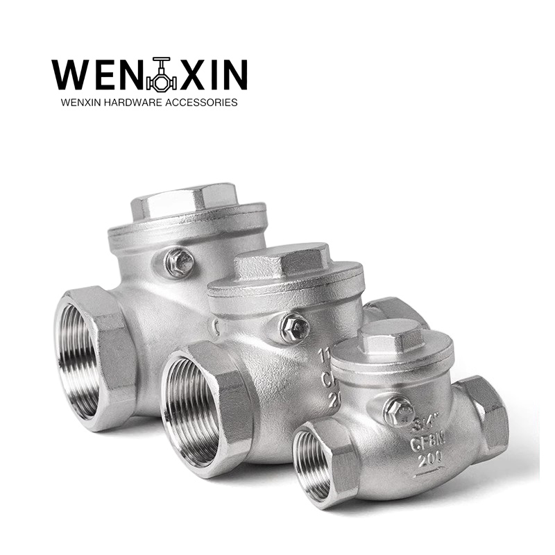 1/4 '1/2' 3/4 '1' 1-1/4 '1-1/2' 2 'BSP 内ねじ水平チェックバルブ SS304 316 ステンレス鋼スイングチェックバルブ