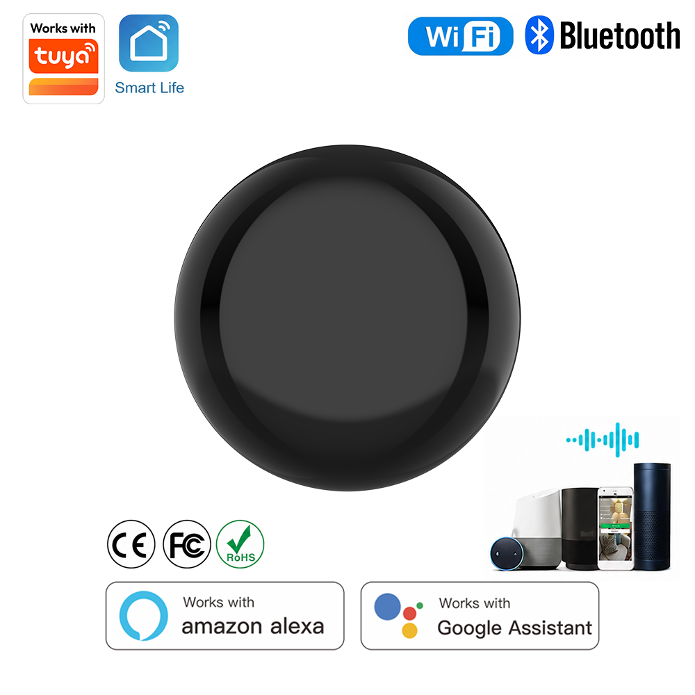 Smart Tuya ユニバーサル IR リモコン Wi-Fi Bluetooth 音声コントロール スマートホーム TV エアコン用