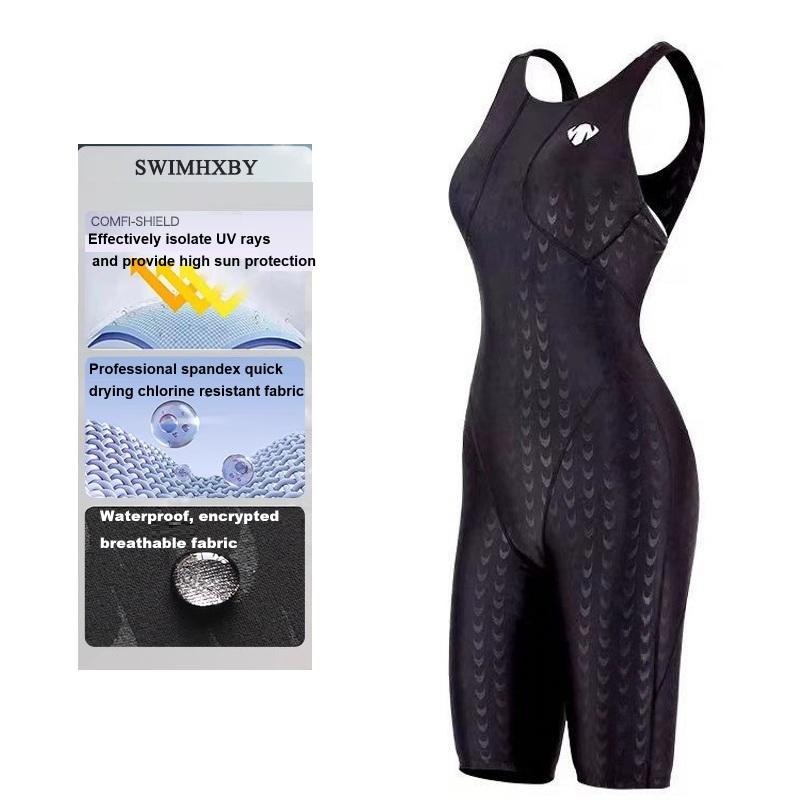 HXBY 高品質の女性水着プロフェッショナルトレーニング競技速乾ワンピース水着女の子水着