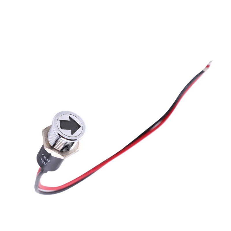 12V 14mm LED ダッシュパネル警告霧ターンライトインジケーターバイク車ボートランプレッドブルーグリーン