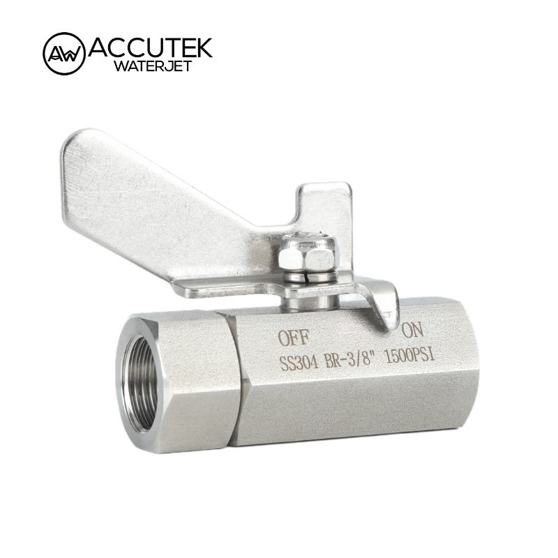 AW® 304 ステンレス鋼製ミニボールバルブ メスネジ BSPP 1/4 3/8 1/2 3/4 高圧 1500Psi