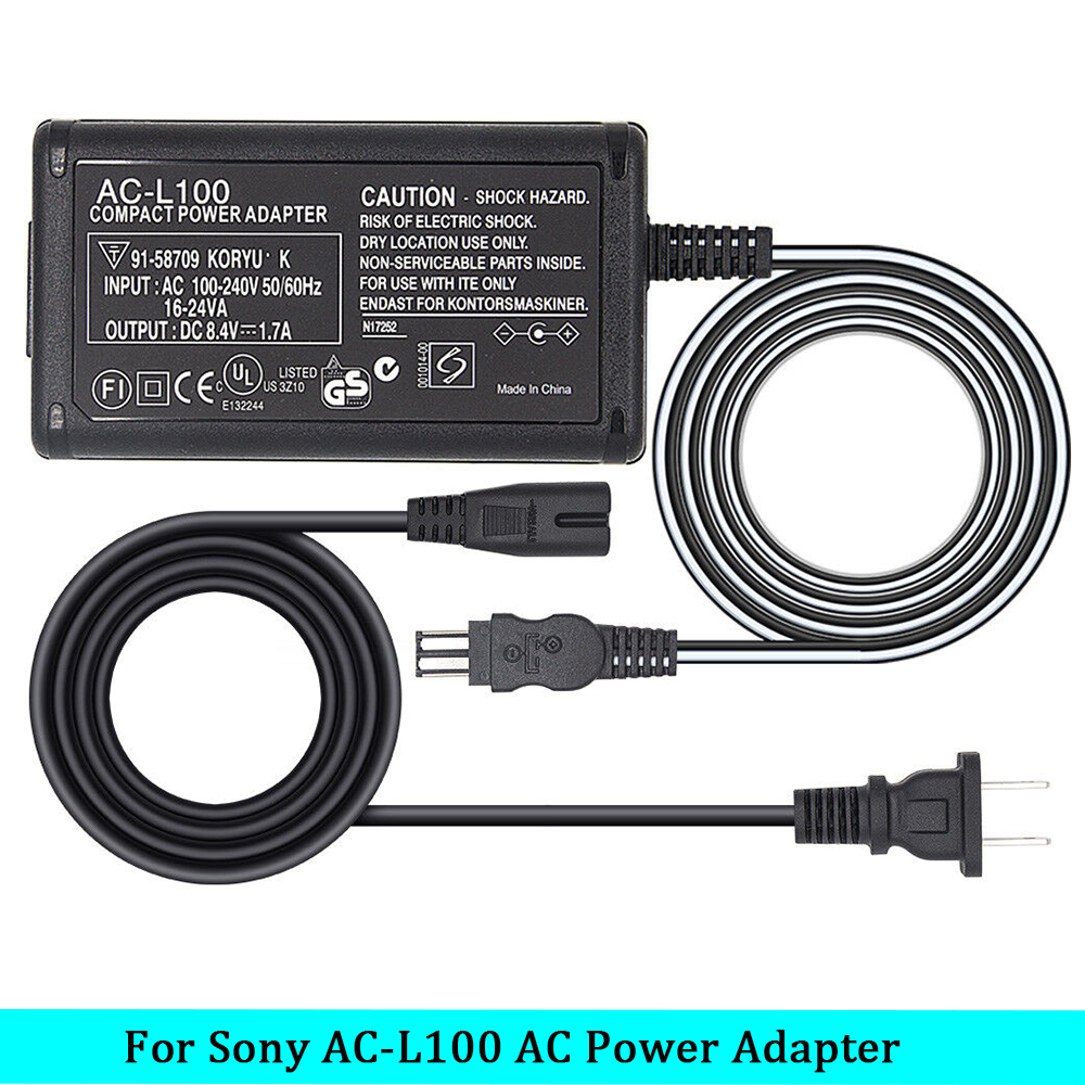 AC-L100 AC-L15 Camera Camcorder AC Power Adapter for Sony CCD-TR TRV128 DCR-DVD PC TR TRV Mavica FD / Cybershot DSC-F/S/D Series