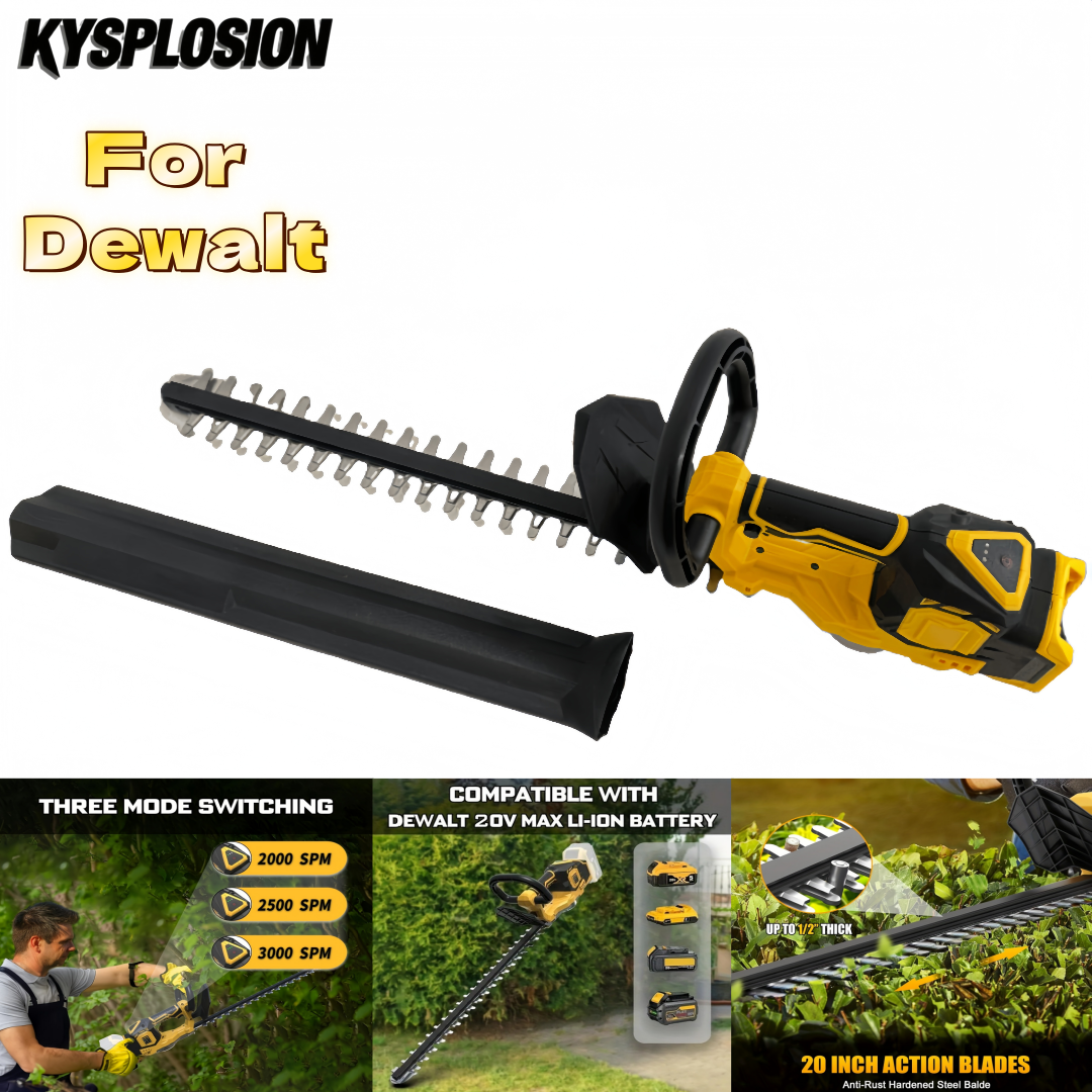 20 インチコードレスブラシレス電動ヘッジトリマーハイパワーガーデニングツール Dewalt 20V バッテリー