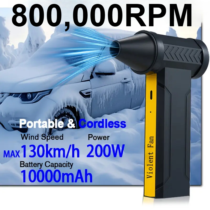 800000 RPM ブラシレス 10000mAh モーター電動送風機高速ターボ暴力ファン充電式強力なダストブロワー