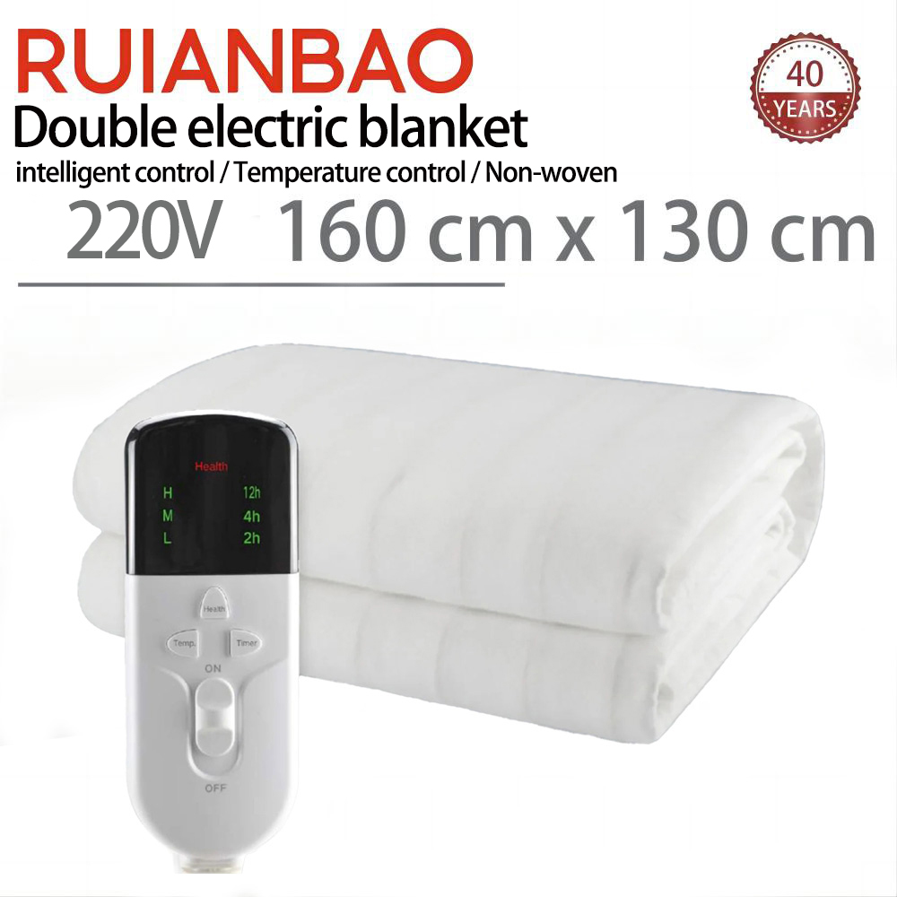 RUIANBAO 加熱毛布電気毛布タイマー加熱パッドクイーンダブル 160*130 センチメートル 220V サーマルマットレス冬加熱ベッドウォーマー