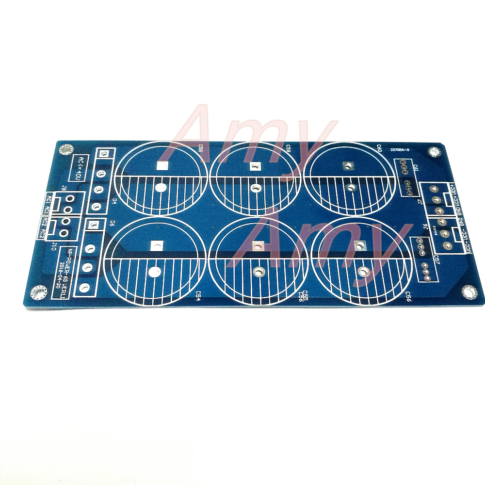 2 ピース/ロット 6*10000UF パワーレベル電源ボード PCB 空プレートサウンドビッグポンドブリッジ整流器