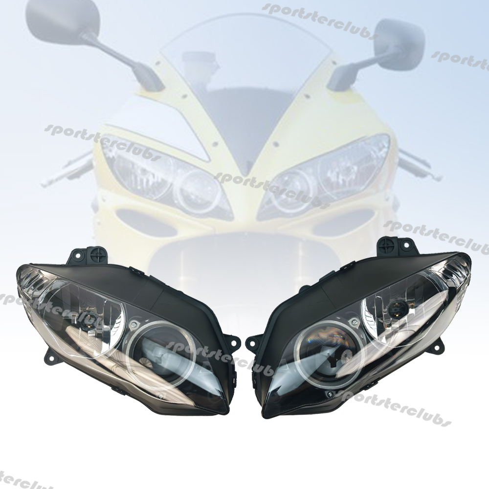 ヤマハ YZF R1 2004-2006 YZFR1 YZF-R1 2005 04-06 オートバイフロント左または右ヘッドライトアセンブリヘッドランプヘッドランプ