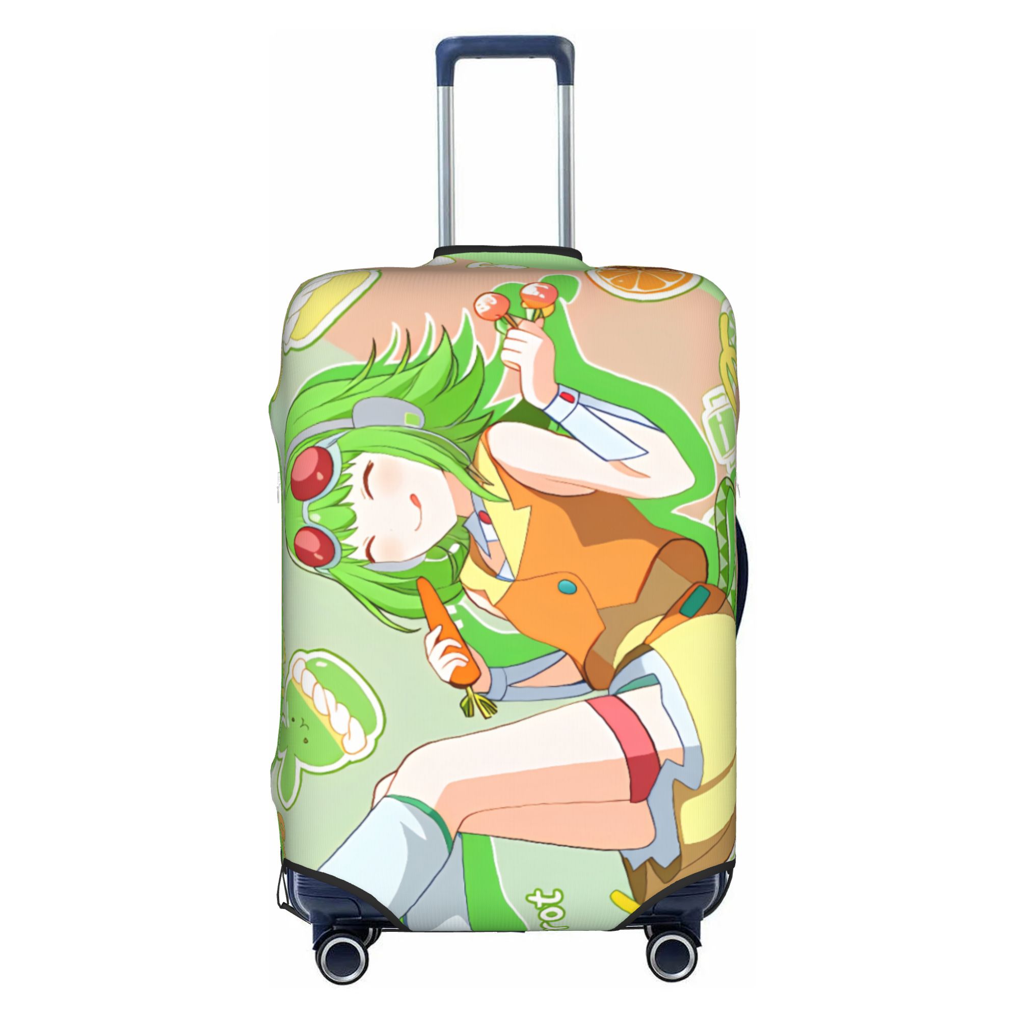 カスタム H-初音 M-ミク Megpoid GUMI 荷物カバー弾性旅行スーツケース保護カバースーツ 18-32 インチ