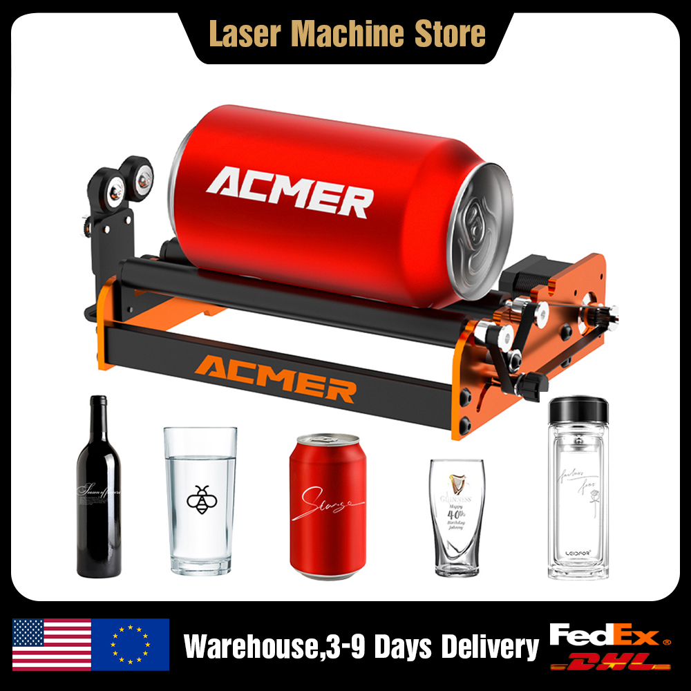 ACMER M2 Y 軸ロータリー高さ増加ブラケットレーザー彫刻用レーザーロータリーシャフトより長い円筒オブジェクトを彫刻するため