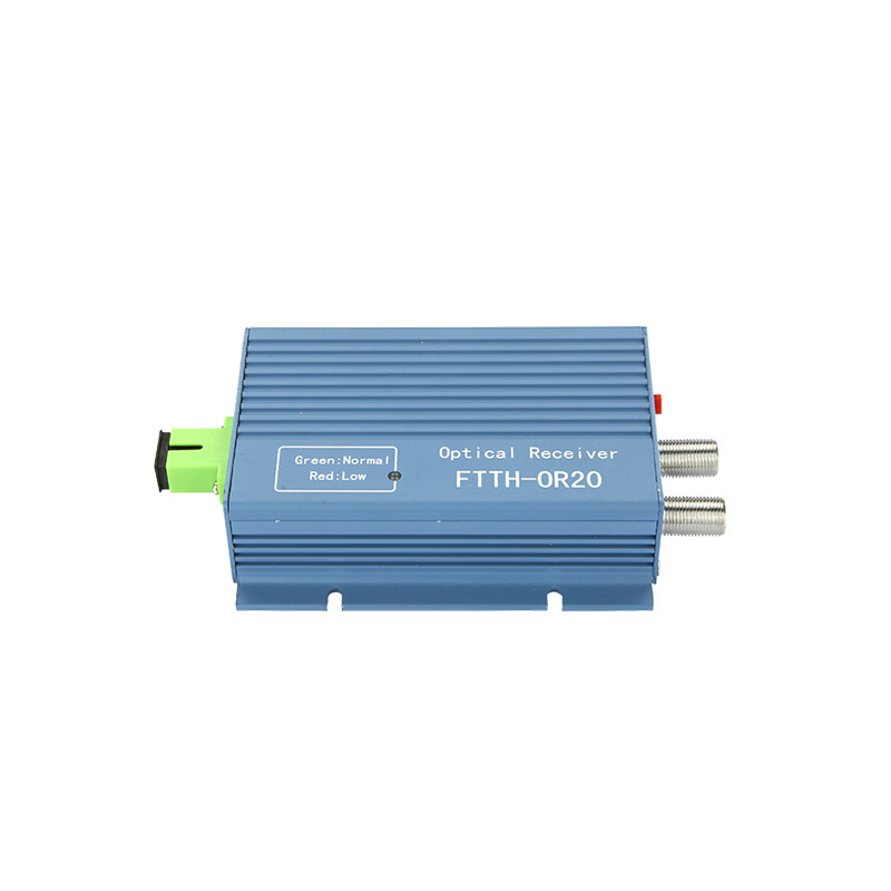 FTTH CATV 光ファイバー受信機、入力ポート 1 つ付き 1 入力 2 出力、出力ポート 2 つ、FTTH 光受信機、OR20 カスタマイズ