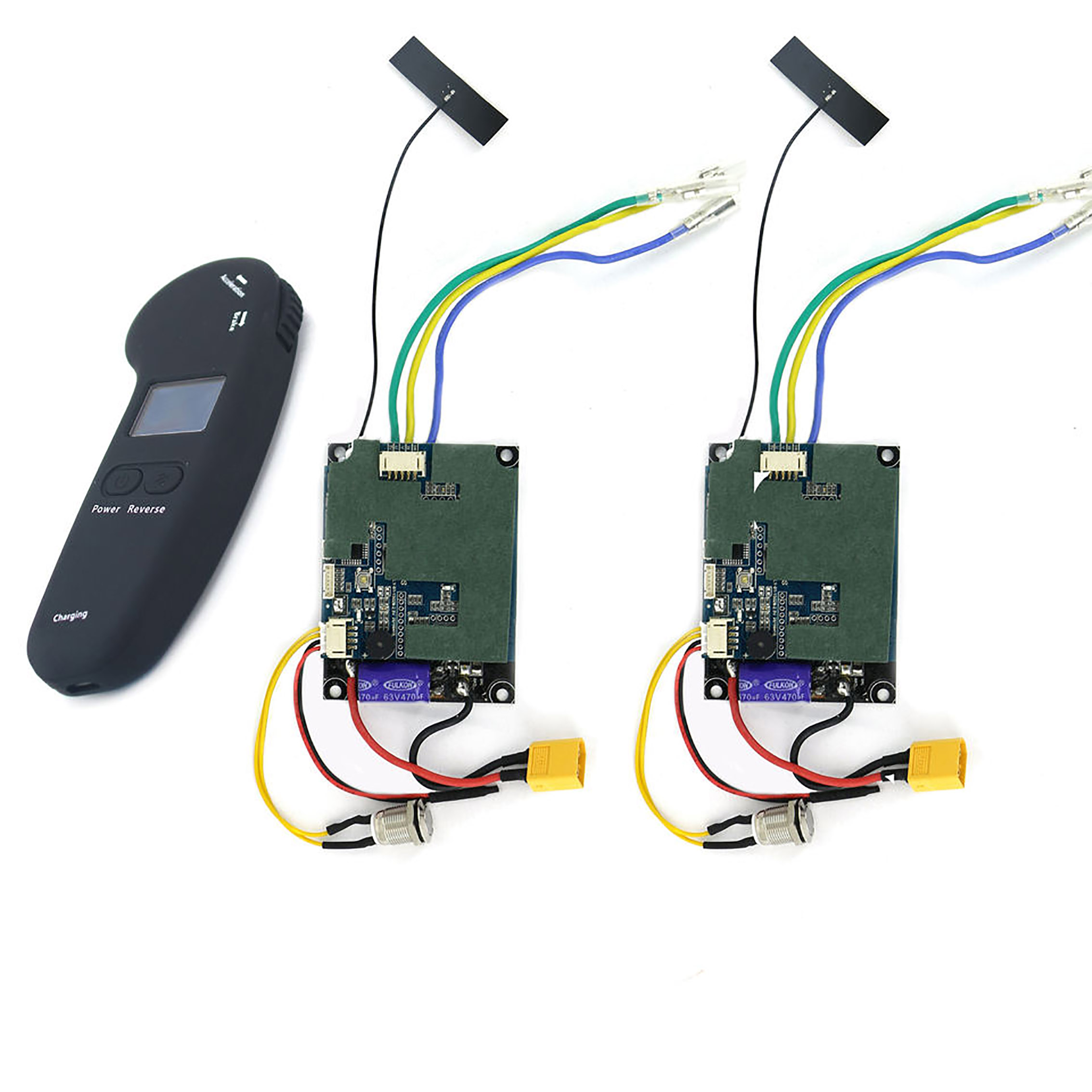 ダブル * センサー付きシングルチャンネルスピードコントローラー ESC 液晶画面コントローラー付きホバーシューズ E-スケートボード 6374 5065 モーター 2