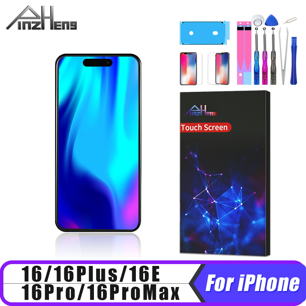 PINZHENG 高品質スクリーン OLED iPhone 16 Pro Max LCD ディスプレイ iPhone 16E 16 Pro 16 Plus Incell LCD 交換