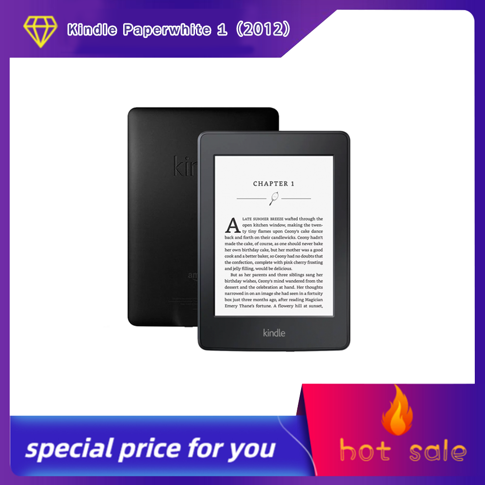 中古 Kindle Paperwhite 1（ Kindle 第 5 世代 2012) 212ppi /e-Ink タッチスクリーン/6 インチ バックライト付き /無料保護カバー