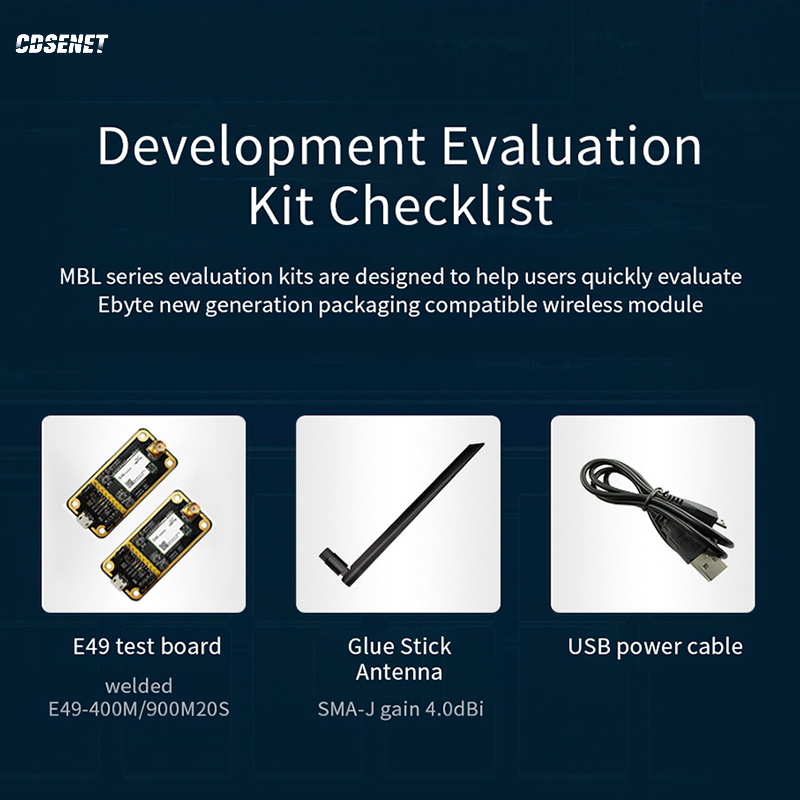 CMT2300A 868/915MHz ワイヤレスモジュールテストボード CDSENT E49-900MBL-01 事前はんだ付け E49-900M20S USB インターフェイステストボードキット