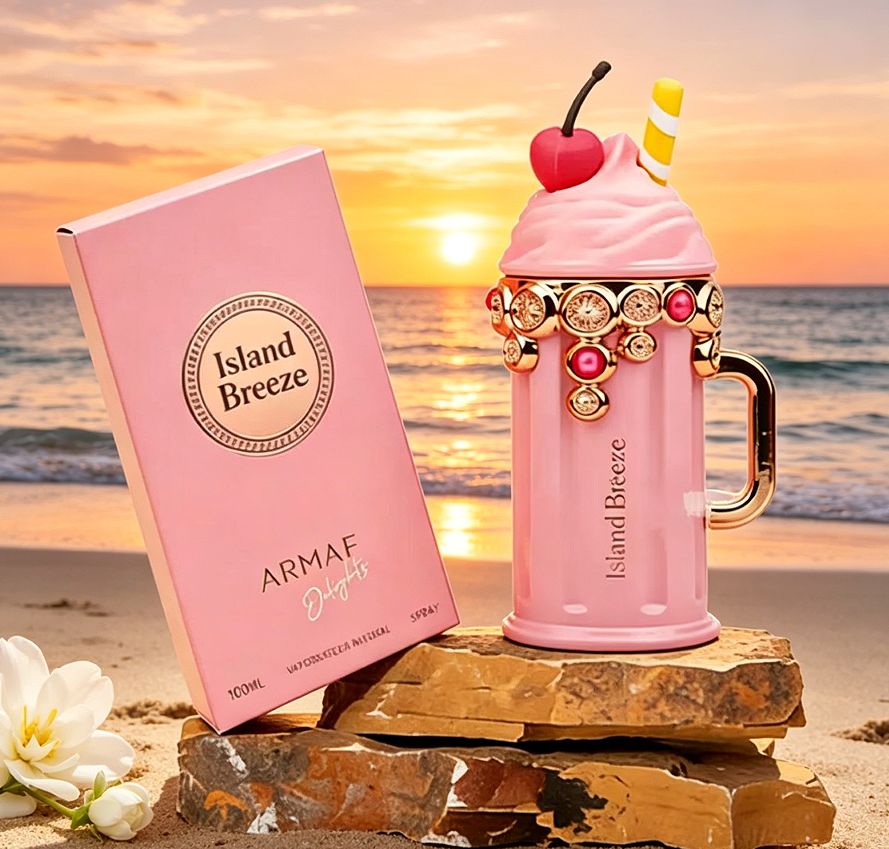 アルマフ ディライツ アイランド ブリーズ 100ml 女性用香水 フレッシュでジューシーなトロピカルフラワーとフルーツの香り