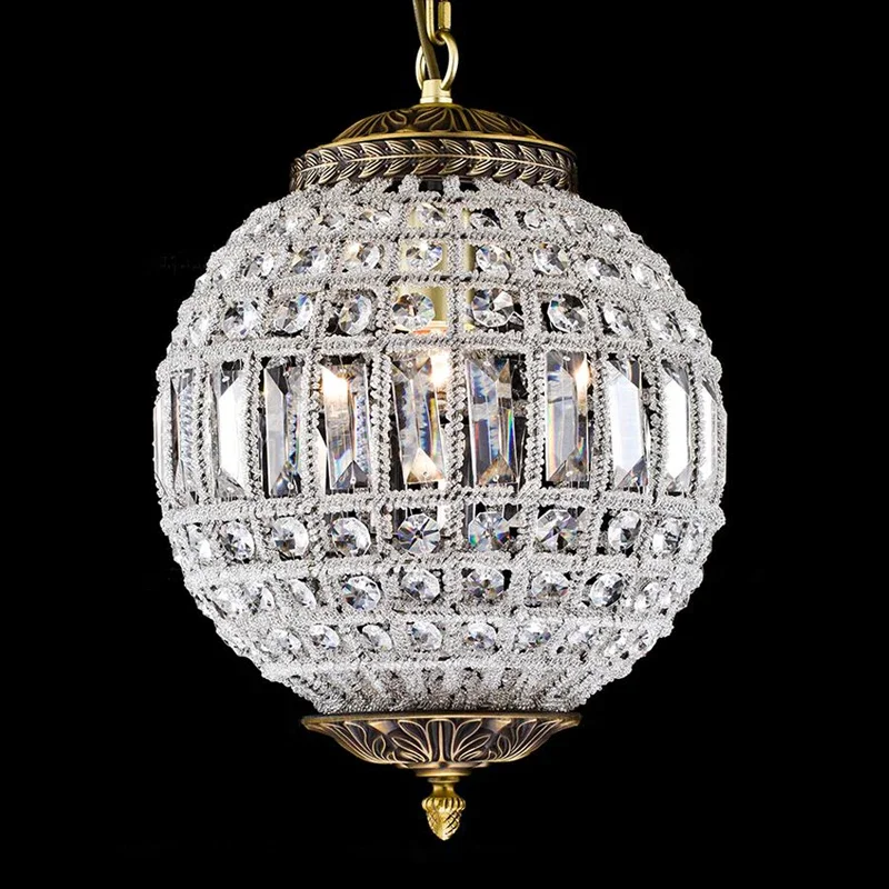 現代の Led ボールクリスタルシャンデリアリビングルームベッドルームキッチン用シャンデリア屋内照明ロフトランプ器具ライト