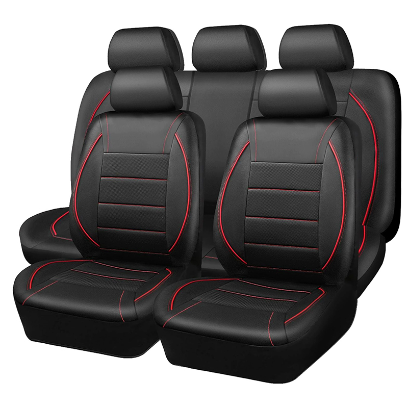Pu レザーカーシートカバー 5 席車のインテリアアクセサリーシートプロテクタークッション車の SUV ユニバーサル