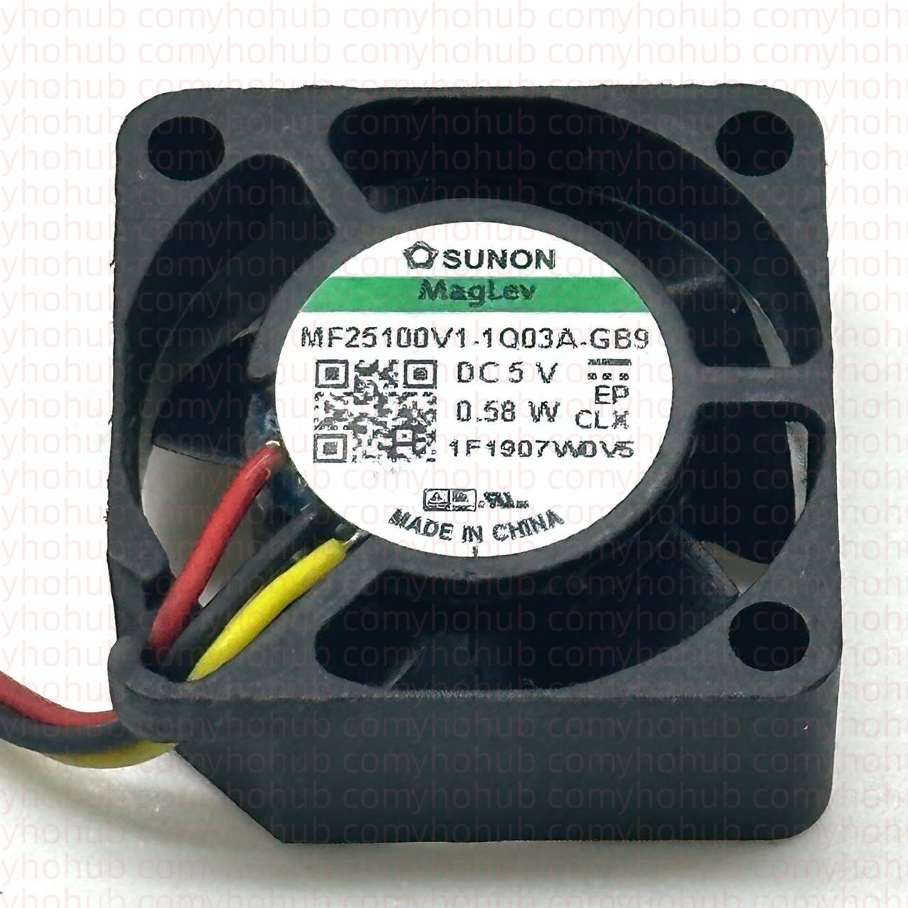 SUNON MF25100V1-1Q03A-GB9 DC 5V 0.58W 25x25x10mm 3-Wire Server Cooling Fan