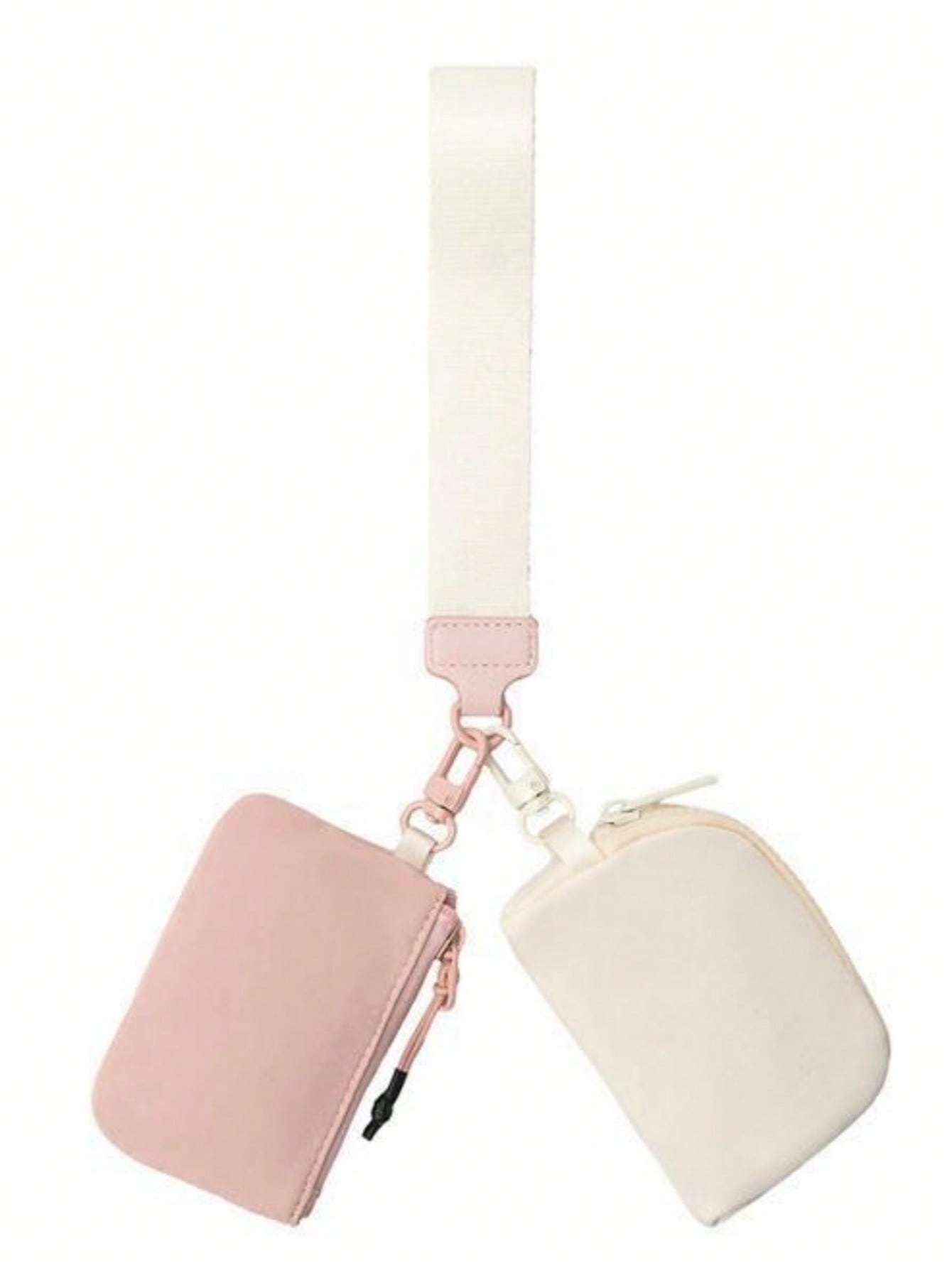 LuLu スタイル女性シンプルな財布防水ナイロンリストレットポーチ多機能キーカード S 現金ファッションキーチェーン取り外し可能