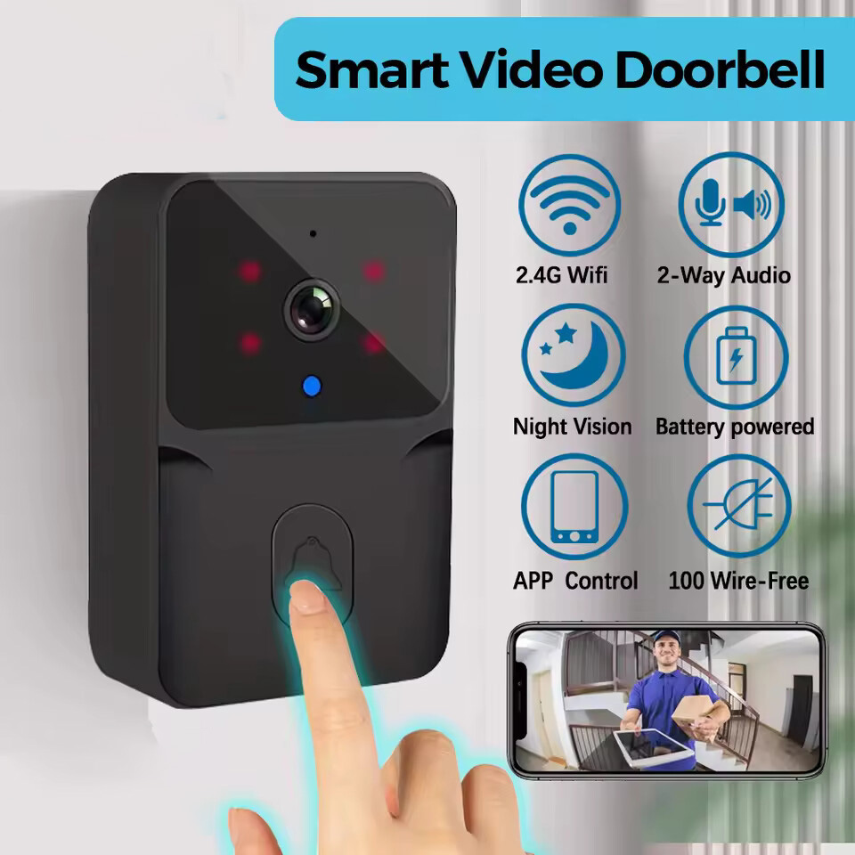 WiFi ビデオドアベルワイヤレス電話双方向インターホンシステム IR ナイトビジョンドアベルスマートホームセキュリティドアベルカメラモニター