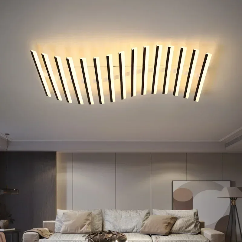 北欧アートラインアクリル Led シーリングランプリビングルームレストラン寝室キッチンバーシャンデリアモダンな家の装飾照明