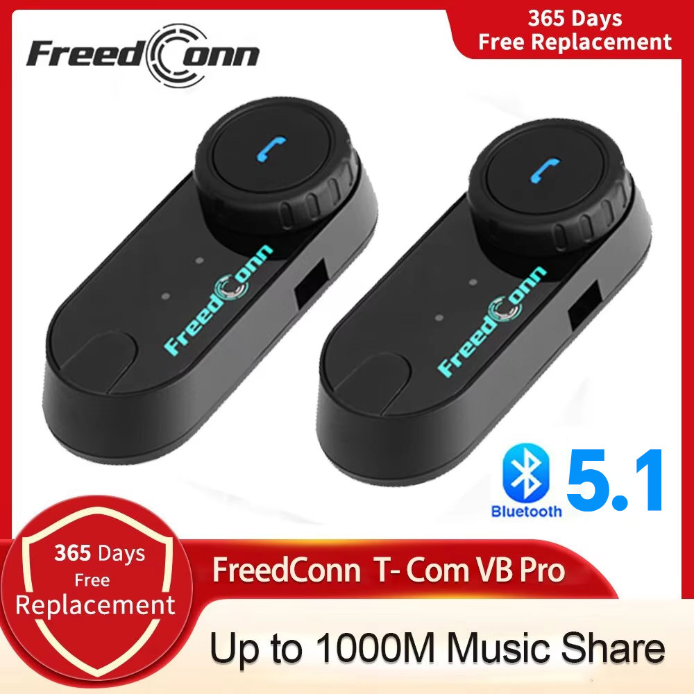 Freedconn T Com VB オートバイヘルメットヘッドセット Bluetooth ステレオインターホン通話ワイヤレス通信インターホン FM 音楽共有