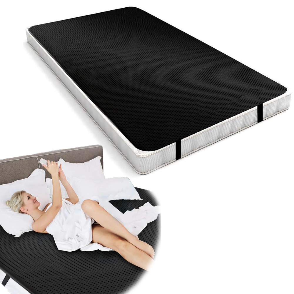137X198CM Grounding Leather Mat for Sleep & Stress Relief Conductive Earthing Pad for Bed Desk Floor Better Sleep Reduce Stress
