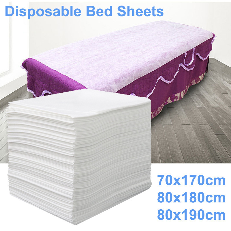 使い捨てベッドシーツビューティーサロンスパ薄型肥厚SMSシート不織布通気性使い捨て旅行ホテルシーツ