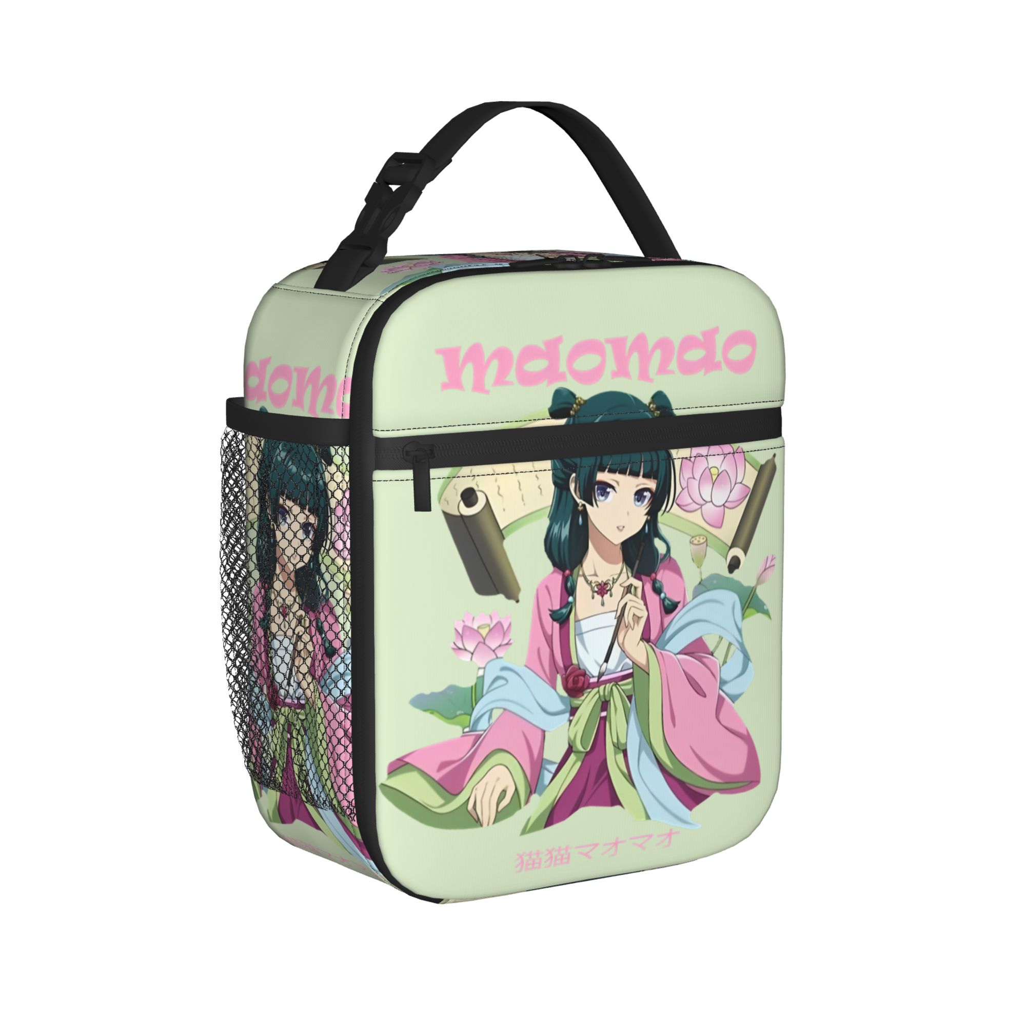Maomao The Apothecary Diary 断熱ランチバッグ クーラーバッグ 再利用可能、ランチコンテナなし 大容量トートランチボックス